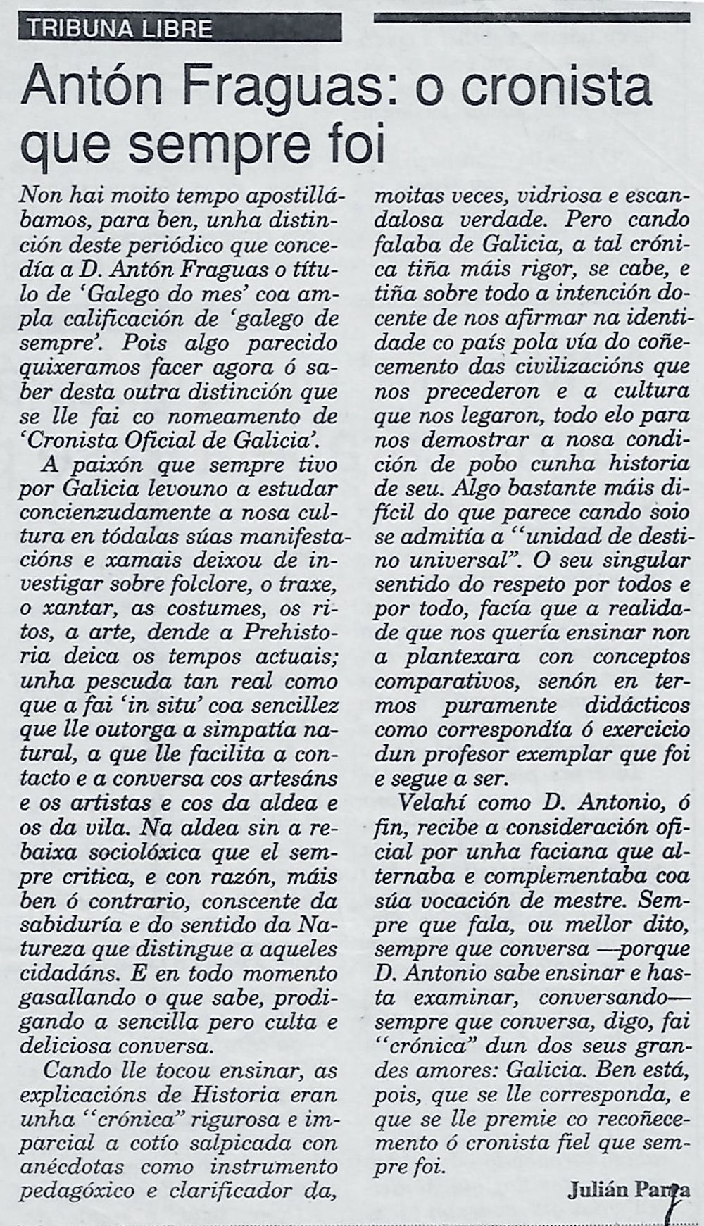 El Correo Gallego, 31 xaneiro 1992