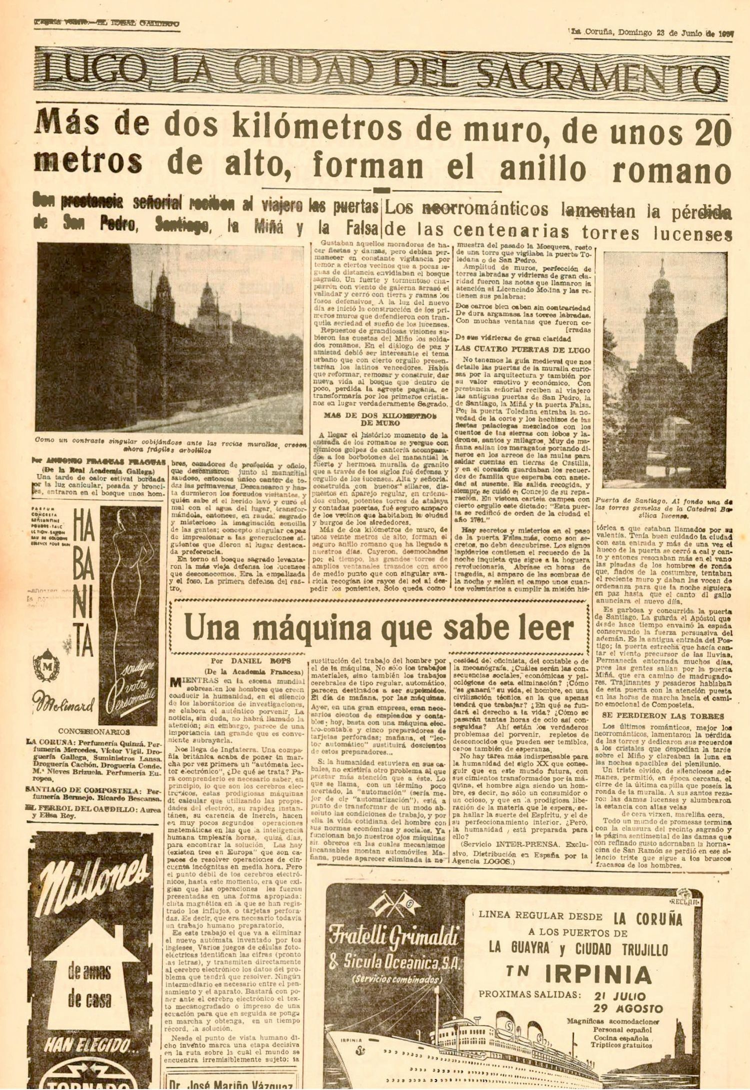 El Ideal Gallego, 23 junio 1957
