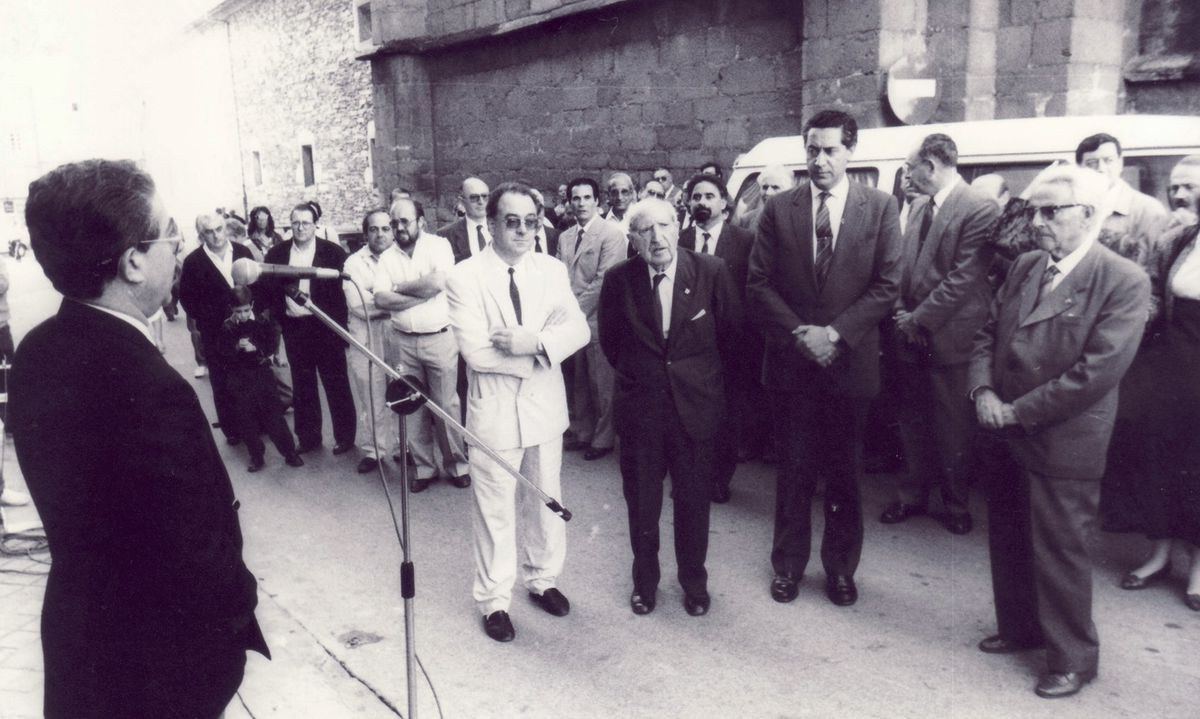 Palabras de Víctor Basanta (antigo Alcalde de Lugo e antigo alumno) no acto de inauguración da rúa Antonio Fraguas