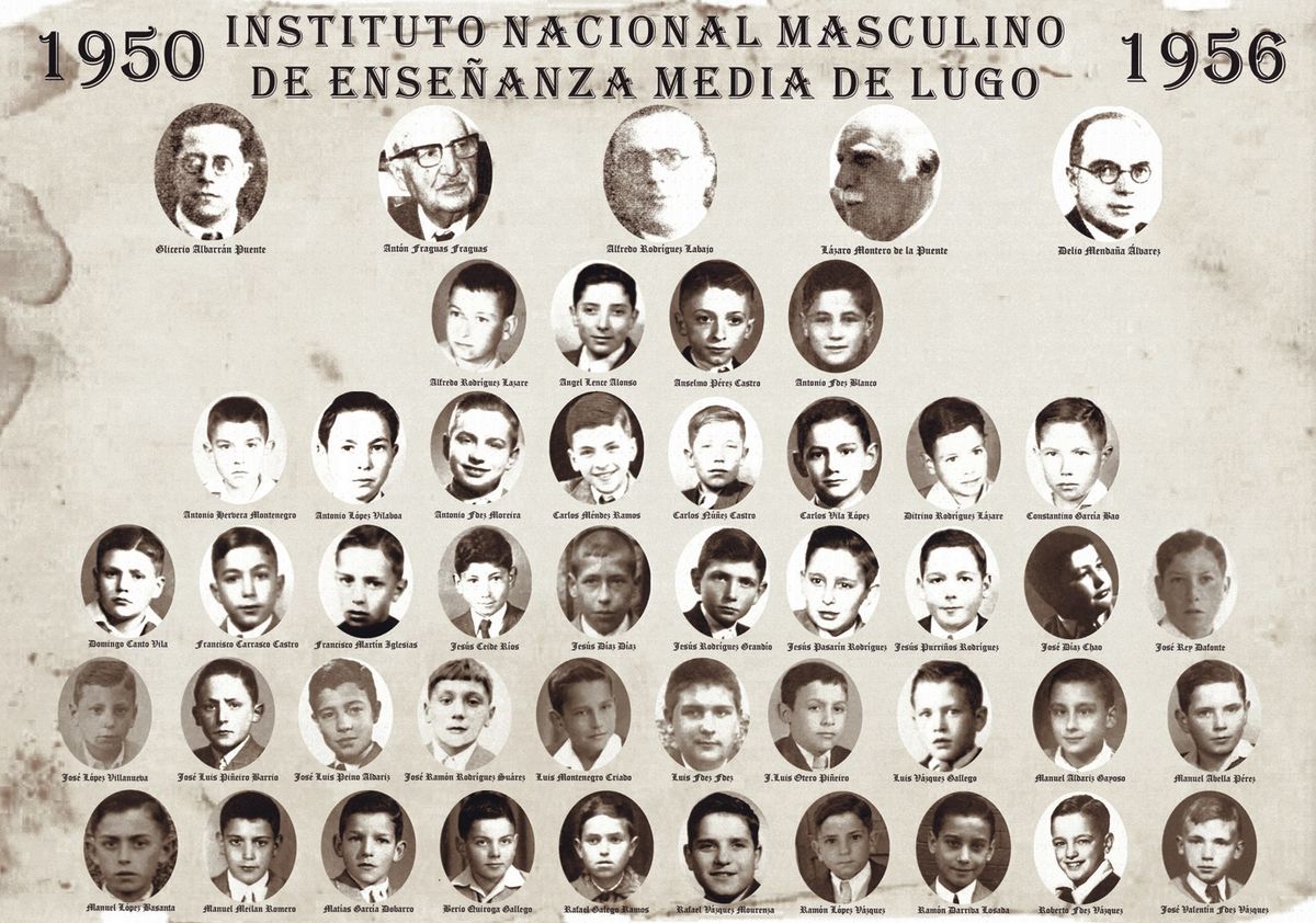Orla de alumnos de Fraguas no Instituto Masculino